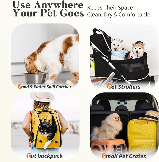 40 Count Cat Litter Pads for Tidy Cats Breeze System, Thickened Cat Pad Refills for Litter Box, Super Absorbent Pee Pad, Odor Control & Leak-Proof, 16.9x11.4 Inch Unscented