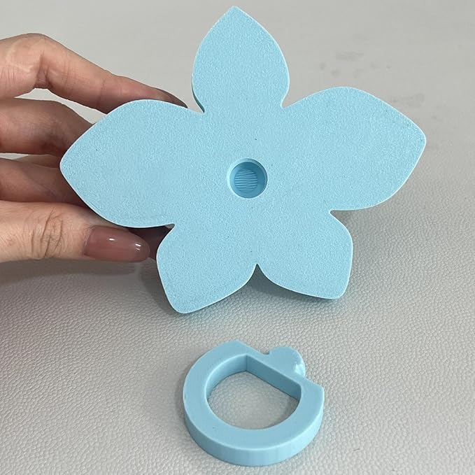 Petal Shape Dog Scrubber, 11.2cm, Soothing Comb, 3D Printed Bath Brush, Grooming, Massage, Skin Care, Pet Supplies, Waterproof, Cleansing