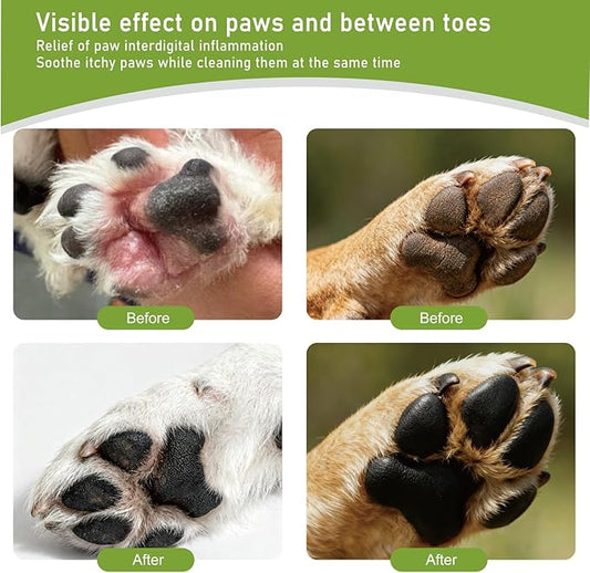 Dog Paw Cleaner 3.4oz - No Rinse Toe Cleanser for Sensitive Paws, Relieves Paw Licking, Deep Cleans Paws & Toe Crevices, Soothes & Moisturizes, Safe for Puppies to Large Pets