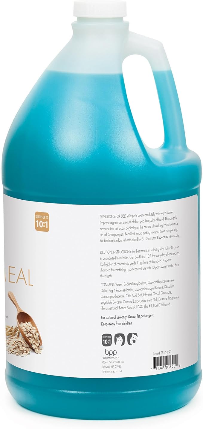 Top Performance Oatmeal Dog and Cat Shampoo, 1-Gallon