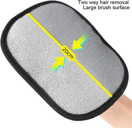 Pet Hair Removal Glove for Dogs & Cats, 1 Pack Electrostatic Pet Hair Remover Glove Tools, Reusable & Washable Magic Pet Grooming Gloves Brush Tool for Furniture, Bed, Couch, Carpet, Clothes, Car Seat