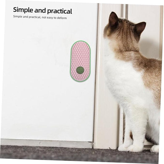 BESPORTBLE Cat Self Sticky Massage Comb Wall-mounted Cat Scratcher Toy Lightweight Grooming Aid Space-saving Design for Play and Self-care