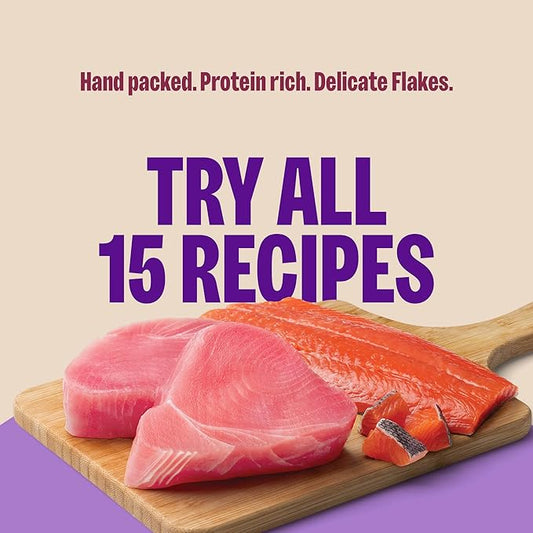 Wellness CORE Signature Selects Flaked Adult Wet Cat Food,Natural,Protein-Rich,Grain Free,5.3 Ounce (Skipjack Tuna & Wild Salmon),(Pack of 24)