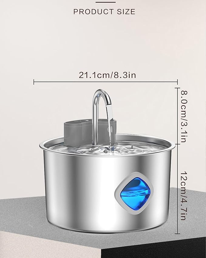 Vetiflow-Vetiflow Dog Water Bowl Filtered, 2026 New Wireless, Vetiflow Dog Bowl with Automatic Water Dispensing (Via Sensor), Quiet Pump, Fresh Drinking Fountain for Dogs Cats (+2+2 Filter)