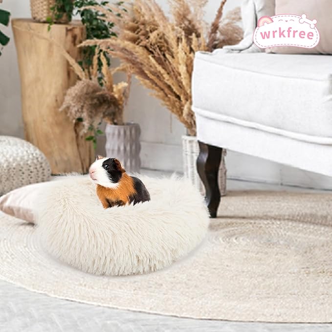 Guinea Pig Bed Hamster Bed Hedgehog Bed for Hamster/Hedgehog/Squirrel/Tortoise/Lizard and Other Small Animal 11.8 inch Beige
