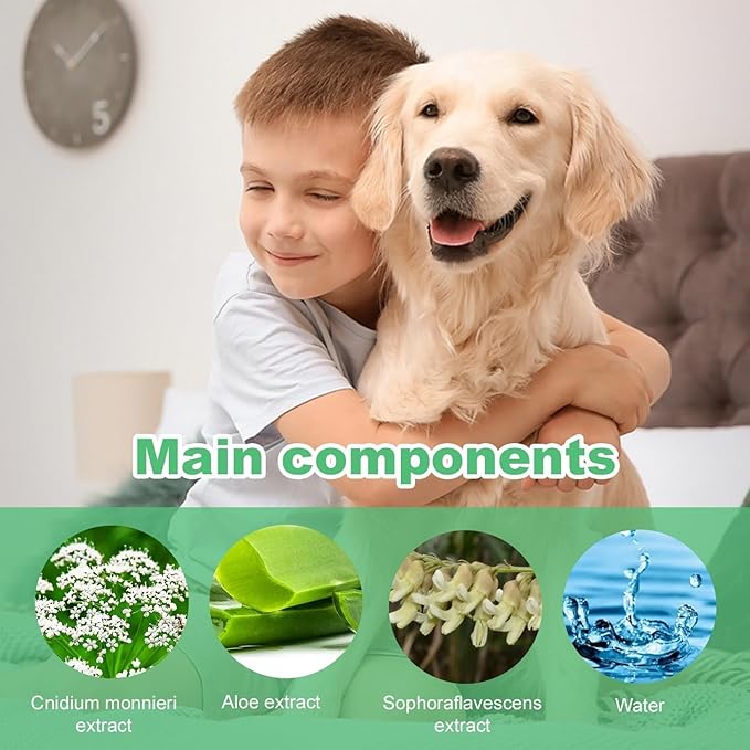 Leave-in Conditioning Spray for Dogs & Cats, 30ml - Tangle & Shed Control with Natural Oils, Promotes Shiny, Silky Coat & Soothes Skin