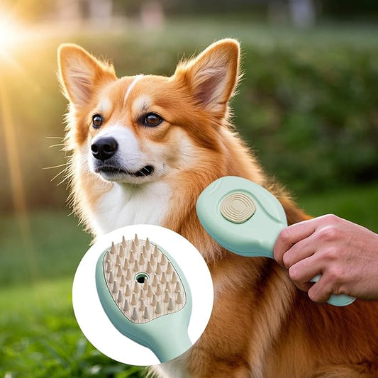 Cat Steamer Brush - Anti-Static Quick Brush - Cat Grooming Tool,for Outdoor Detailing Home Cleaning Indoor Bathing Grooming Daily Travel Puppy Kitten