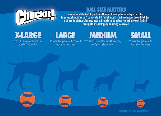 Chuckit! Crunch Ball Dog Toy, Medium (Pack of 2)