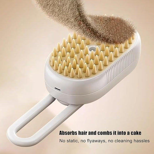 Cat Grooming Brush,Cat Shedding Brush Dog Grooming Supplies - Rechargeable Hair Remover Massage Tools for Cleaning Dematting Undercoat Removal Long Short Small Animals