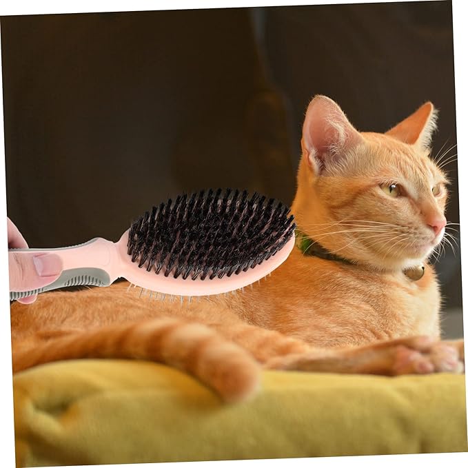 Toyvian Smooth Edges Cat Comb Pet Hair Removal Brush Daily Use Cat Grooming Brush Comfortable Handle Pet Grooming Tool