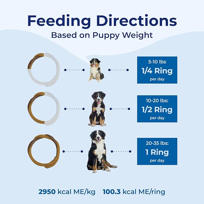 N-Bone Puppy Teething Ring Pumpkin Flavor, 3.6 Oz, 3 Rings