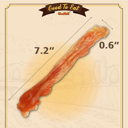Gootoe Turkey Tendons for Dogs โAll-Natural, Hypoallergenic Dog Treats, Rawhide Alternative, Long Lasting Puppy Chews, Healthy Dog Treats for Medium Breeds, Stick (M), 6 Count Pack