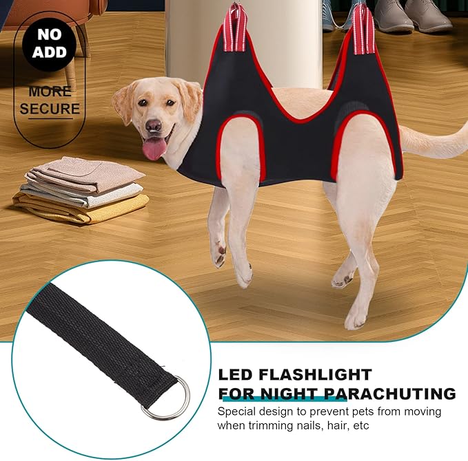 GALPADA 1set Pet Grooming Tools Ergonomic Cat Dog Nail Clipper Grooming Hammock for Easy Trimming Includes Pet Comb Convenient for Nail Care and Cleaning
