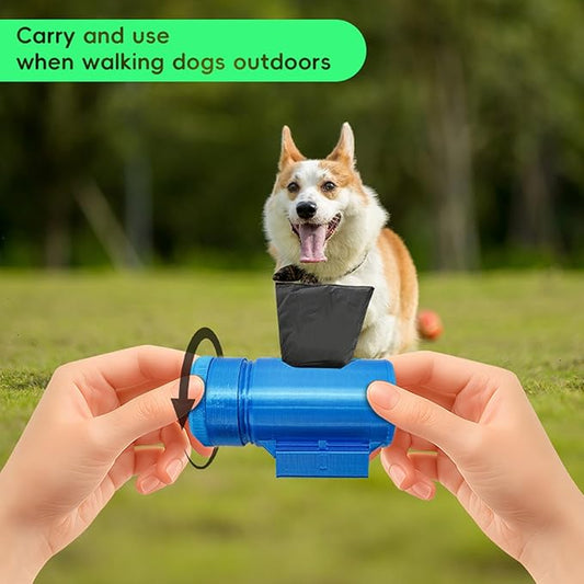 Dog Poop Bag Dispenser | Portable Outdoor Pet Supplies | Dog Trash Bag Dispenser | for Courtyard Beach Park Sidewalk Pavement Hiking Backpacking Camping Picnic