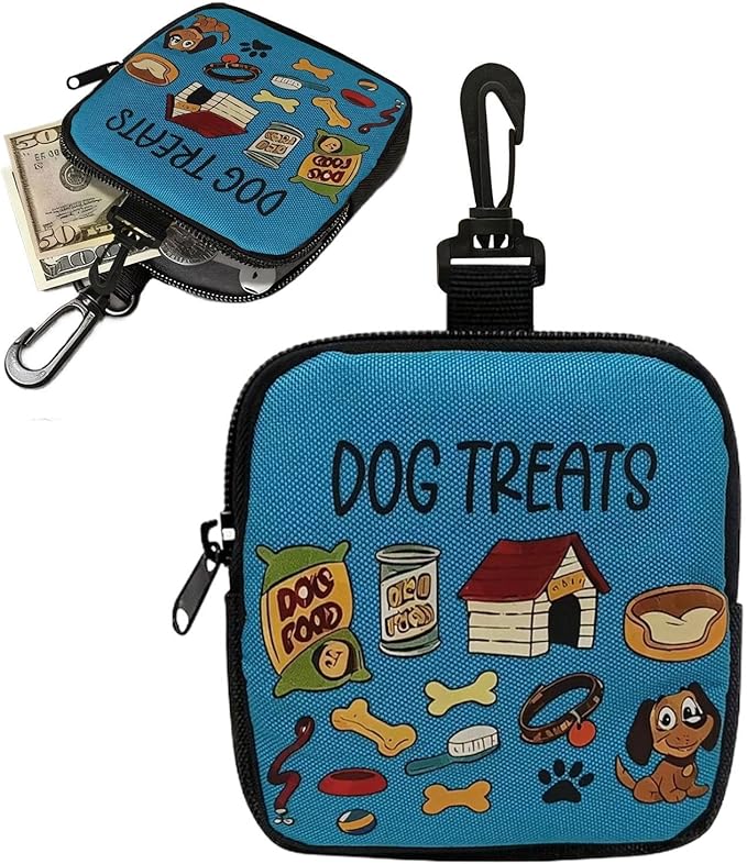 Pet Treat Pouch | Portable Storage Pet Supplies,Small Dog Snack Pouch Treat Pack | for Walking Outdoor Camping Travel Vacation Hiking Adventure