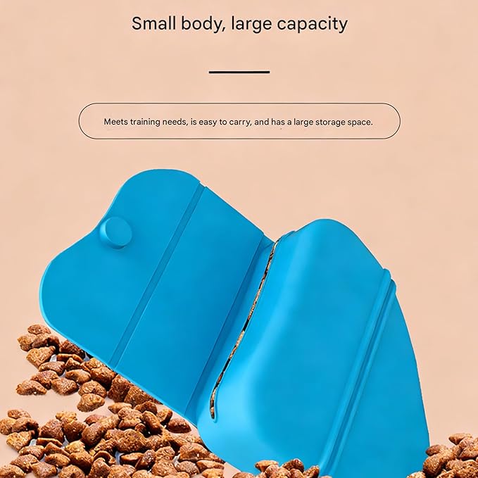 Pet Supplies Silicones Dogs Treat Bag Portable Training Waist Outdoor Feeders Puppies Snacks for Daily Use Portable Silicones Dog Treat Pouches with Waist Clip Feed Storage Pocket During Outdoor Walks