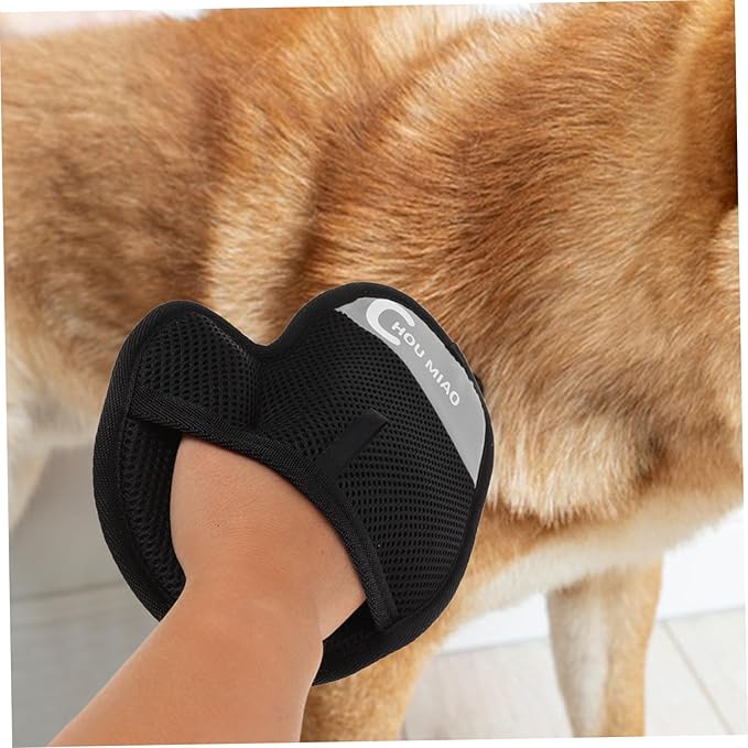 VANZACK 2pcs Double-Sided Pet Grooming Gloves for Cats Dogs Reusable Hair Removal Mitt with Ergonomic Fit and Advanced Static Elimination Technology Comfortable Soft Material for Home and