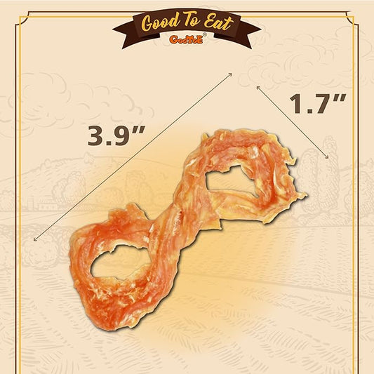 Gootoe Turkey Tendons for Dogs β All-Natural, Hypoallergenic Dog Treats, Rawhide Alternative, Long Lasting Puppy Chews, Healthy Dog Treats for Small Breeds, Rope (S), 16 oz Pack (1 lb)