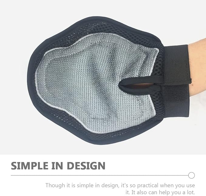 Yardwe Pet Grooming Glove Brush Double-Sided Cleaning Massage Glove for Cats Dogs Safe Hair Removal Bathing Tool Comfortable Essential