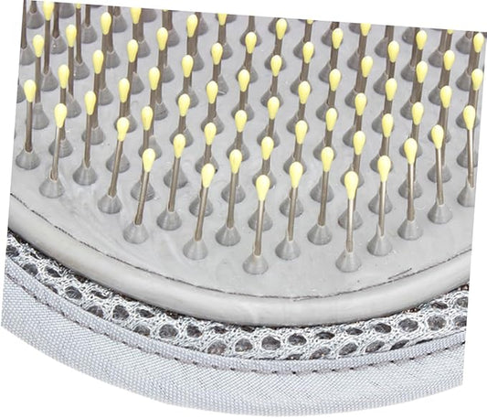 BESPORTBLE Pet Grooming Glove Mitt Dual Sided Rubber and Steel Needle Deshedding Tool for Cats Horses and Rabbits Gentle Massage Grooming for All Fur Types Wet Dry Hair