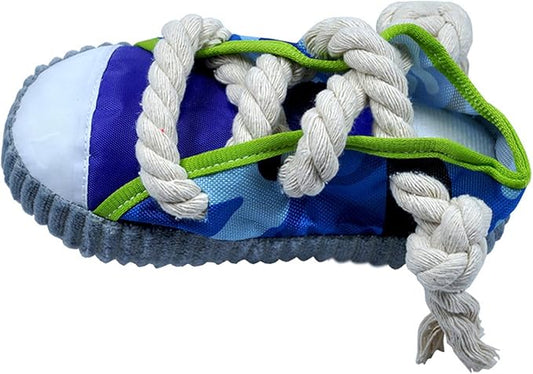 Dogs Chew Toy Shoe for Aggressive Chewer Pet Plush Puppy Soft Teething Rope Lovely Squeaky Pet Supplies Dogs Plush Squeaky