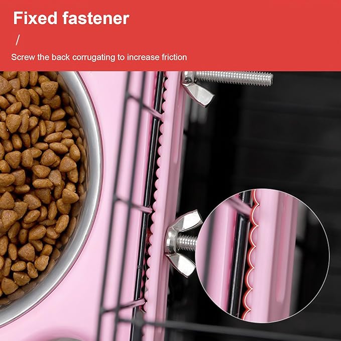 2Pcs Colorful Hanging Pet Bowls for Food and Water Cage Mounted Feeding Statin Feeder Bowls for Small Animal Pet Supply Kennel Feeder Bowl for Dog