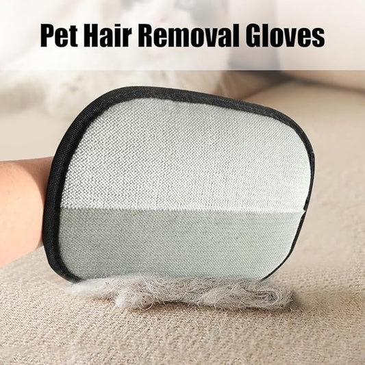 Pet Hair Removal Gloves, Pet Hair Remover Electrostatic Gloves, Reusable Static Grooming Mitt for Dogs & Cats On Couch, Carpet, Car Seats (1Pc-B)