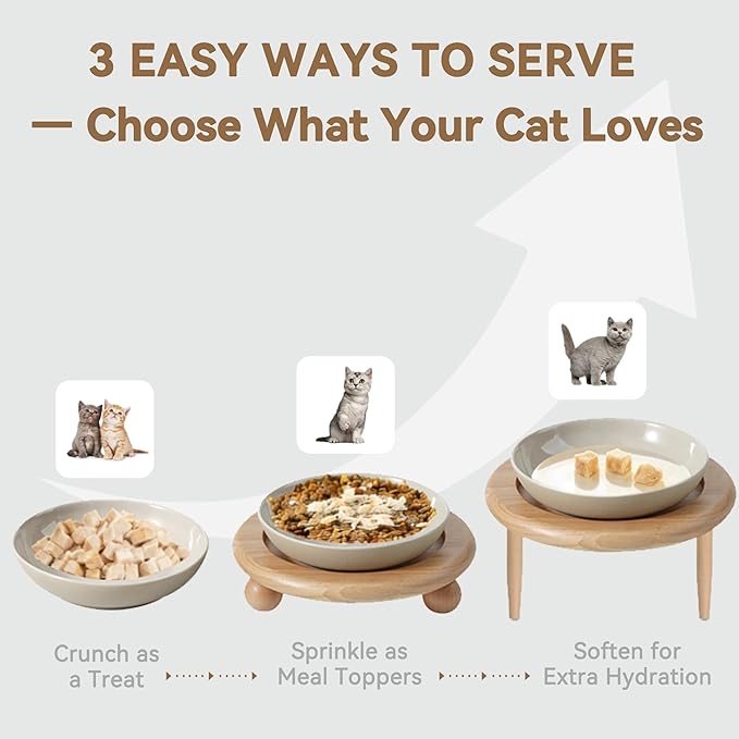 Freeze Dried Duck Cat Treats 4 oz- Single Ingredient, Grain-Free, Gluten-Free, Filler-Free Freeze Dried Raw Cat Food Topper