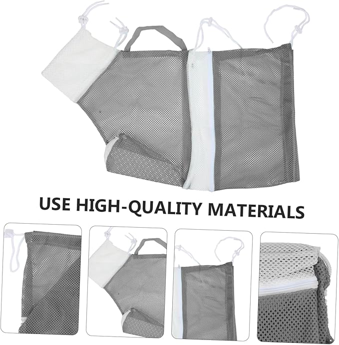 Cat Bath Net Bag Adjustable Cat Grooming and Washing Pouch for Stress Bathing Material Easy Drainage and Quick Drying