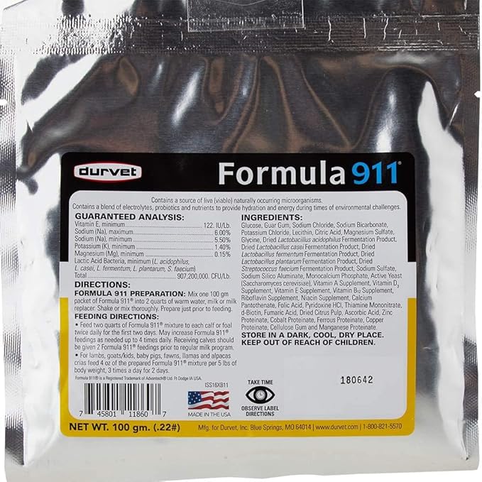 Durvet Formula 911-100 Gram