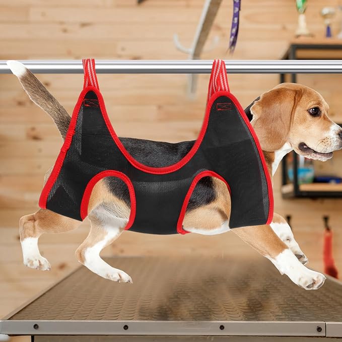 1set Hanging Grooming Hammock for Pets Ergonomic Cat Dog Nail Trimming Tool Easy to Install Lightweight and Design for Grooming and Medication