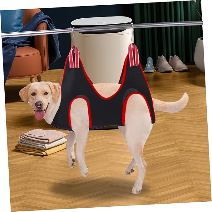 Hemoton Cat and Dog Grooming Hammock for Nail Trimming Ergonomic Hanging Harness for Small to Medium Pets Easy to Use Sturdy Design Accessories Included
