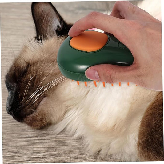 Cat Grooming Steam Brush Dog Bath Brush for Easy Cleaning Cat Massage Tool in Adorable for Removing Tangled and Relaxation