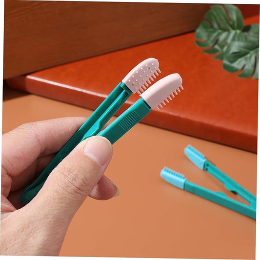 Kisangel 2Pcs Cat Grooming Comb for Kitten Lightweight Tear Brush Non Slip Design for Easy Use for Removing Dead Hair and Floating Fur
