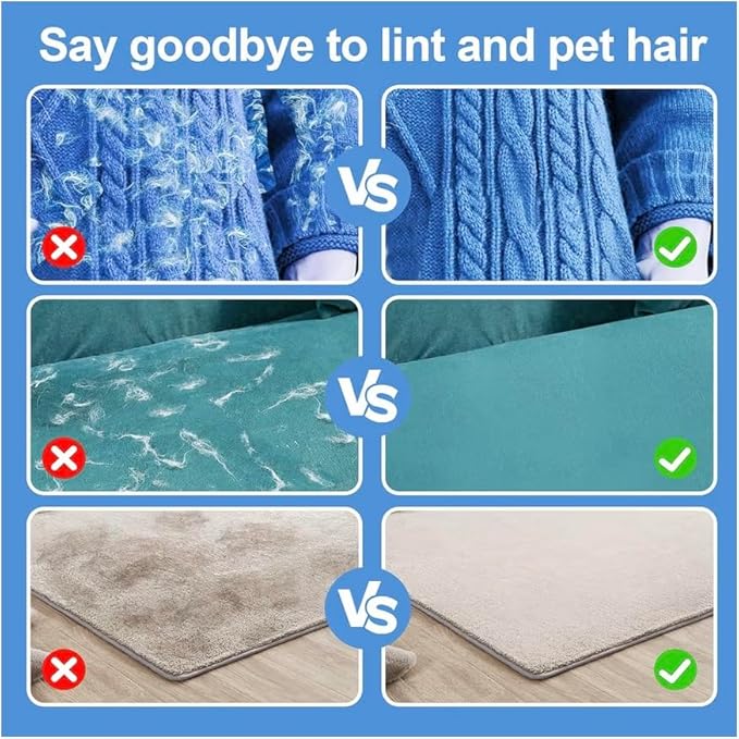 Pet Hair Removal Glove for Cats & Dogs, Five-Finger Pet Hair Glove, Magic Brush Pet Hair Remover Tool for Laundry, Couch, Carpet, Car Seat