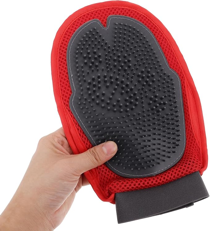 Double Sided Pet Grooming Massage Gloves Efficient Deshedding Brush for Cats Dogs Comfortable Breathable Pet Shower Mitts for Gentle Grooming Durable Use