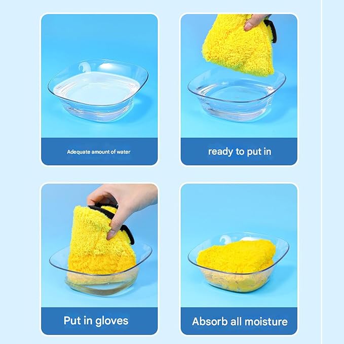 Cats Gloves for, Cats Bathing Gloves Scratch, Multiple Functional Grooming Mitten for Pet Hair Removal Soft Bathing Mitten, Remover Tool for Clothing, Couch
