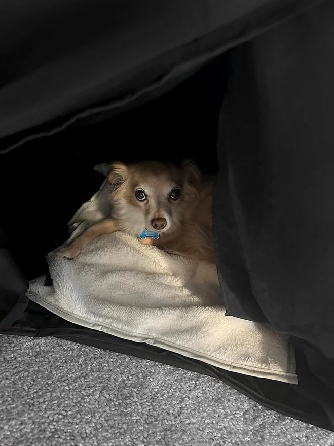 Original Patented Cozy Pet Bed: Calming Den for Indoor Cats and Small Dogs, Portable Cave Tent Design for Comfort, Ideal for Pets Seeking a Relaxing, Secure Space, Ideal for Anxiety Relief & Comfort