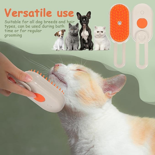 Toyvian Cat Grooming Brush Dog Bath Brush Long Haired Pet Comb Spray Grooming Tool