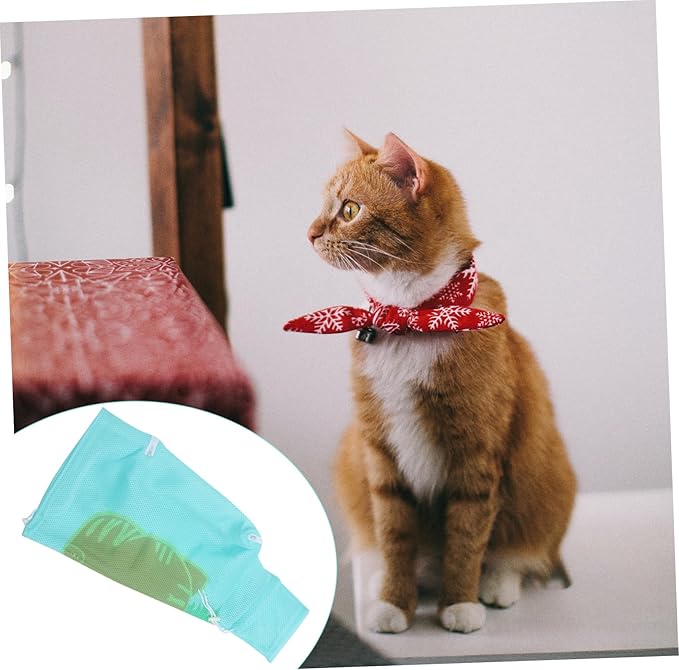 Kisangel Cat Grooming Bag Multi-Function Cat Bathing Bag for Easy Pet Washing and Comfortable Design for Stress Bathing Random Style