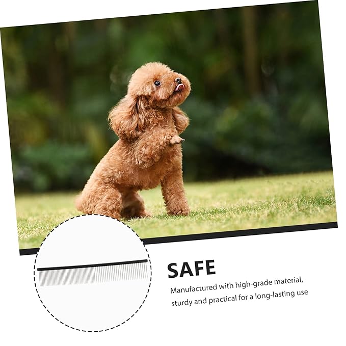 TOYANDONA Portable Multi-function Pet Comb for Dogs and Cats Ergonomic Design for Easy Grooming Non- Handle for Daily Use and Bathing Compact and Hair Removal Tool