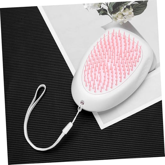 Garneck Abs Pet Dog Cat Grooming Comb De-shedding Brush for Easy Hair Removal Knot Elimination Pet Cleaning Tool with Hanging Lanyard