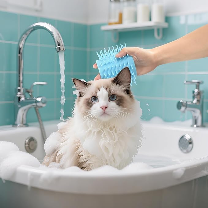 Orange Lolita Lace Plaid Portable Paw Cleaner Cup Silicone Brush Soft Pets Grooming Supplies for Cats Dogs