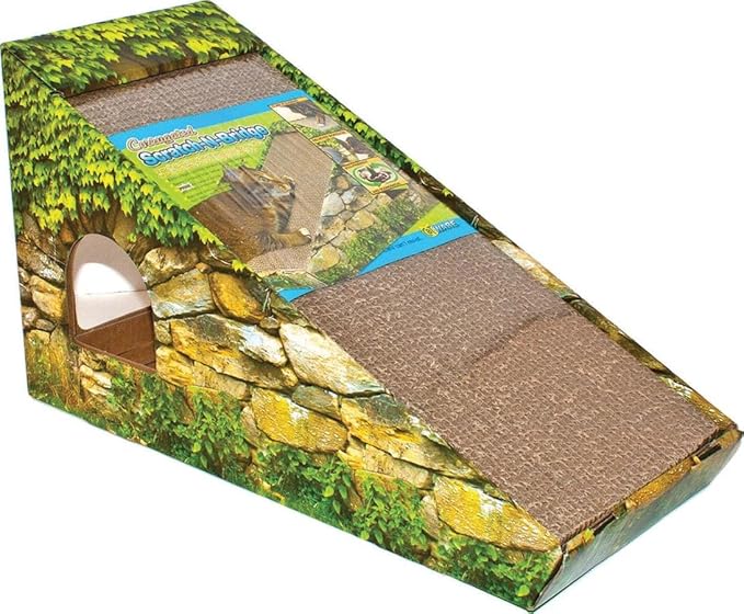 WARE Scratch-N-Bridge Corrugated Cat Scratcher - Catnip Included