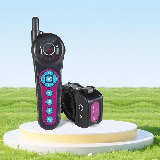 DOTSTAR Dog Wireless Fence Training Collar Pet Electric 2 in 1 System, Portable Dog Perimeter Fence Training Collar, Rechargeable Pet Containment System with 3 Training Modes for Large Medium Dogs