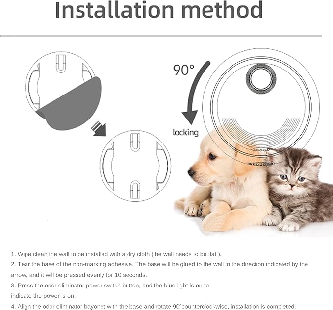 Cat Litter Deodorizer Pets Odor Eliminator, 99% Dust-Free Smart Litter Deodorization for All Kinds of Cat Litter Box Pets Room Wardrobe Kitchen Shoe Cabinet Toilet and Small Area (White, P2)