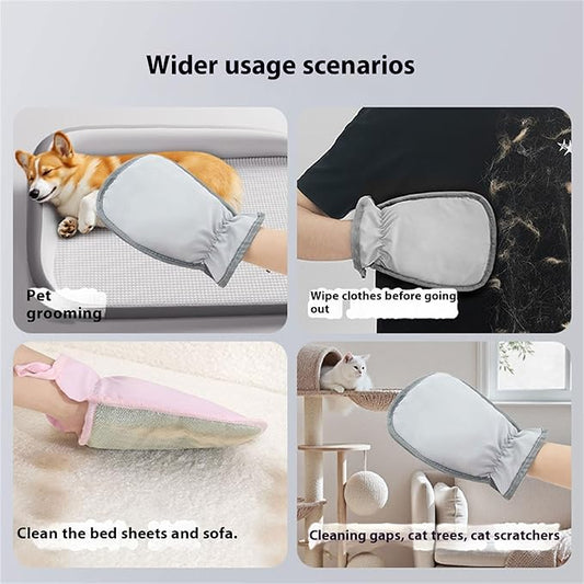 Static Pet Hair Remover Gloves Washable Grooming Brush for Dogs Cats Reusable Tool for Sofa Carpet Home Dog Grooming Mitt