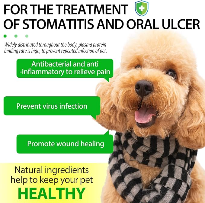 Antibiotics for Dogs, Natural Antibiotics for Dogs, Dog Antibiotics, Dog Multivitamin for Pets, Dog Supplies Antibiotics, Natural Dog Antibiotics Supports Dog Allergy and Itch Relief - 60ML