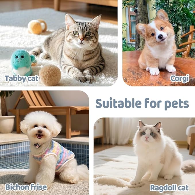 MiOYOOW Cat Grooming Wrap, Self-Adhesive Anti-Scratch Cat Holder with Hook-and-Loop Fastener, Adjustable Foldable Calming Wrap for Nail Trimming, Bathing