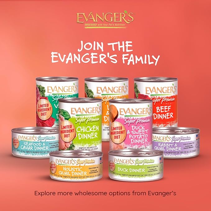 Evanger's Super Beef Dinner for Dogs – 12 Count, 12.5 oz Each – Grain Free Wet Dog Food with Spinach & Kale – All Life Stages – Limited Ingredient Diet